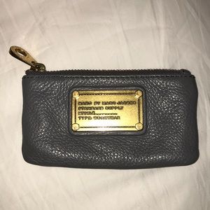 Marc by Marc Jacobs gray key and coin purse
